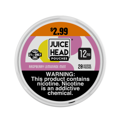 Juice Head (DSPLY 5pc)(Nic Pouch)(20ct Can) ZTN pre-priced  -  Qty per pack 1 Raspberry Lemon Mint 12mg (SAS)