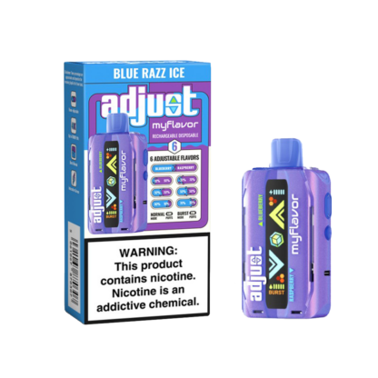 Adjust MyFlavor (Dispo) (40000Puff)(20mL)  -  Qty per pack 5 Blue Razz Ice 50mg