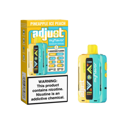 Adjust MyFlavor (Dispo) (40000Puff)(20mL)  -  Qty per pack 5 Pineapple Ice Peach 50mg