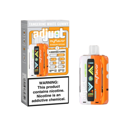 Adjust MyFlavor (Dispo) (40000Puff)(20mL)  -  Qty per pack 5 Tangerine White Gummy 50mg