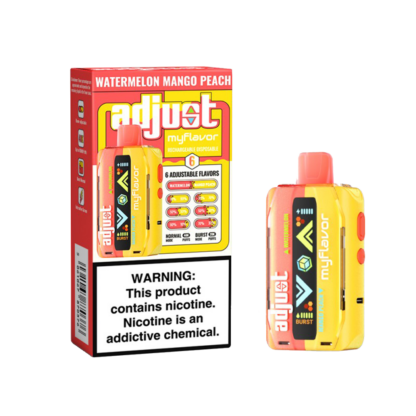 Adjust MyFlavor (Dispo) (40000Puff)(20mL)  -  Qty per pack 5 Watermelon Mango Peach 50mg