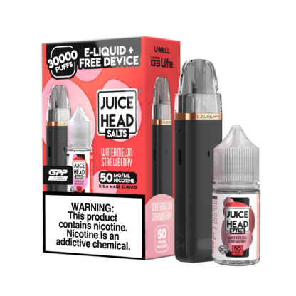 Juice Head X Caliburn (LIQ Salts)(30ml)  -  Qty per pack 1 Watermelon Strawberry 50mg