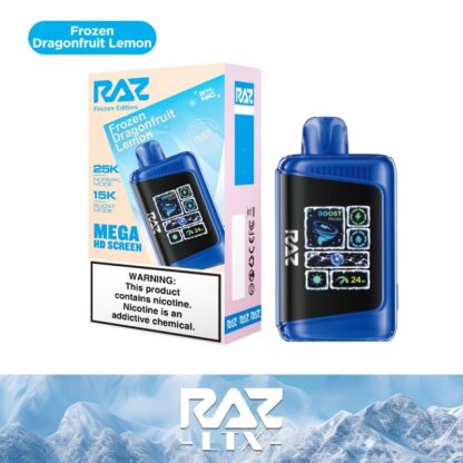 RAZ LTX25000 (Dispo) (25000Puff)(16mL)  -  Qty per pack 5 Frozen Dragonfruit Lemon 50mg