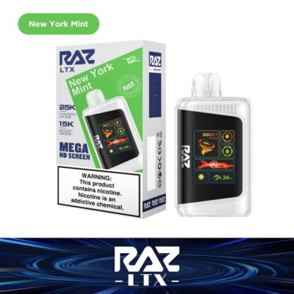 RAZ LTX25000 (Dispo) (25000Puff)(16mL)  -  Qty per pack 5 New York Mint 50mg