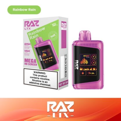 RAZ LTX25000 (Dispo) (25000Puff)(16mL)  -  Qty per pack 5 Rainbow Rain 50mg