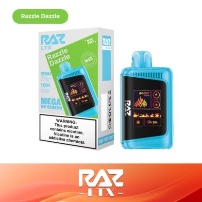 RAZ LTX25000 (Dispo) (25000Puff)(16mL)  -  Qty per pack 5 Razzle Dazzle 50mg