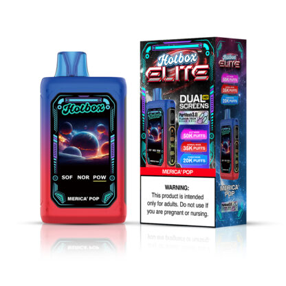 Puff Labs Hotbox Elite (Dispo) (50000Puff)  -  Qty per pack 5 Merica' Pop 50mg