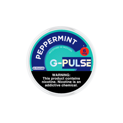 G Pulse (DSPLY 5pc)(Nic Pouch) (20ct Can)(SAS)  -  Qty per pack 1 Peppermint 06mg