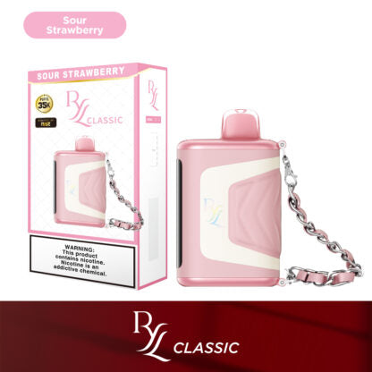 RYL Classic (Dispo) (35000Puff)(16.5mL)  -  Qty per pack 5 Sour Strawberry 50mg