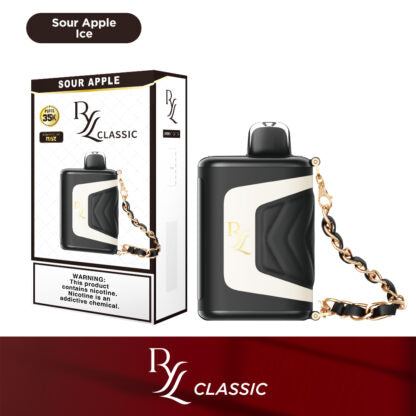 RYL Classic (Dispo) (35000Puff)(16.5mL)  -  Qty per pack 5 Sour Apple (Sour Apple Ice) 50mg