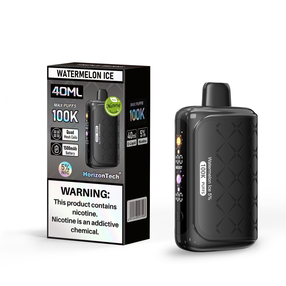 Horizon 100K (Dispo)(100000Puff)(40mL)  -  Qty per pack 5 Watermelon Ice 50mg