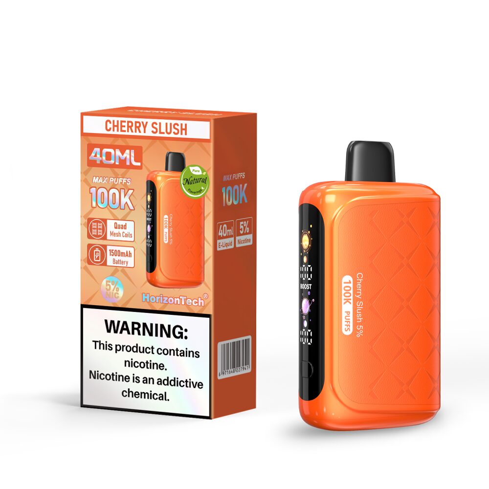 Horizon 100K (Dispo)(100000Puff)(40mL)  -  Qty per pack 5 Cherry Slush 50mg
