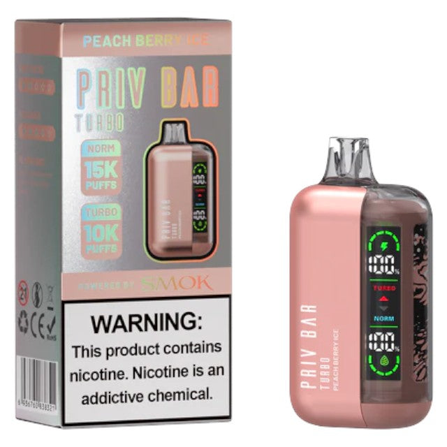 Priv Bar Turbo (Dispo) (15000Puff)(16mL)  -  Qty per pack 5