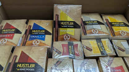 Hustler 5 Cigars - 8 pouches per box / 336 retail units - $0.29 per unit (7 Flavors  / 42 per Case)