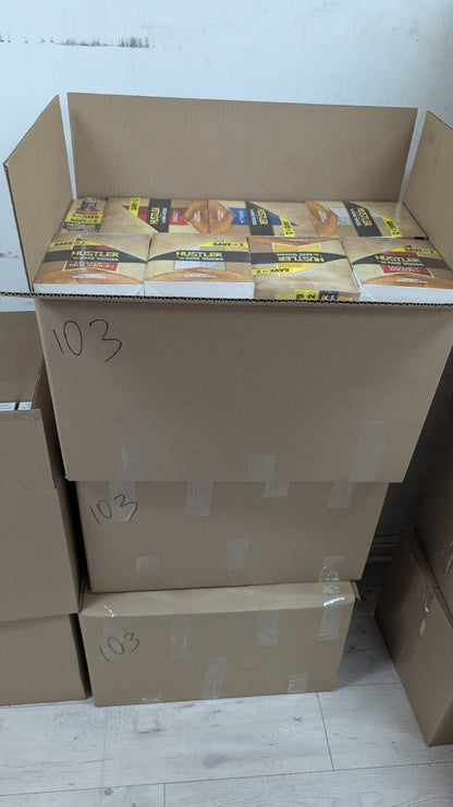 Hustler Save on 2 - 15 pouches per box / 210 retail units - $0.47 per unit (7 Flavors  / 42 per Case)