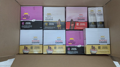 GG Wood 2 Cigar - 675 retail packs - $0.22 per pack (15 pouches per box / 5 Flavors  / 45 box's per Case)