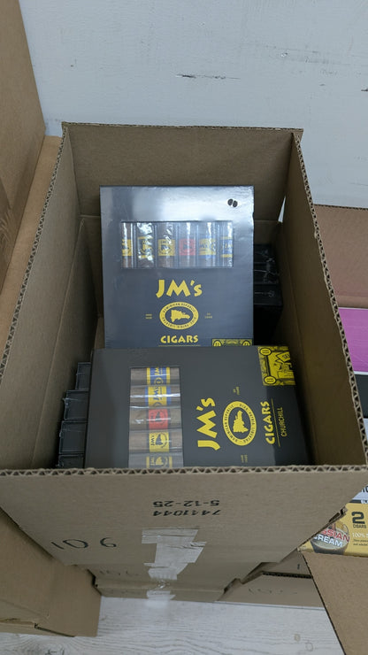 JM's Cigars Churchill - 6 Cigar Variety Pack / 60 retail units - $0.83 per unit (10 per Case)