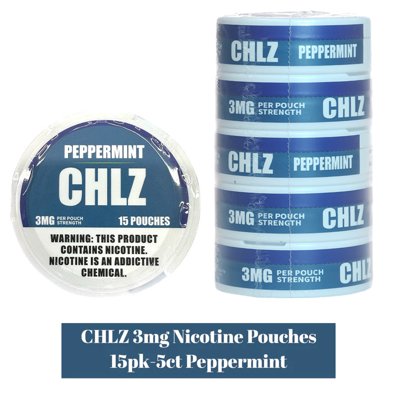 CHLZ 3MG Nic Pouches (DSPLY 5pc) (15 Pouches per Can)  -  Qty per pack 1