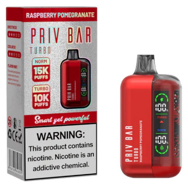 Priv Bar Turbo (Dispo) (15000Puff)(16mL)  -  Qty per pack 5