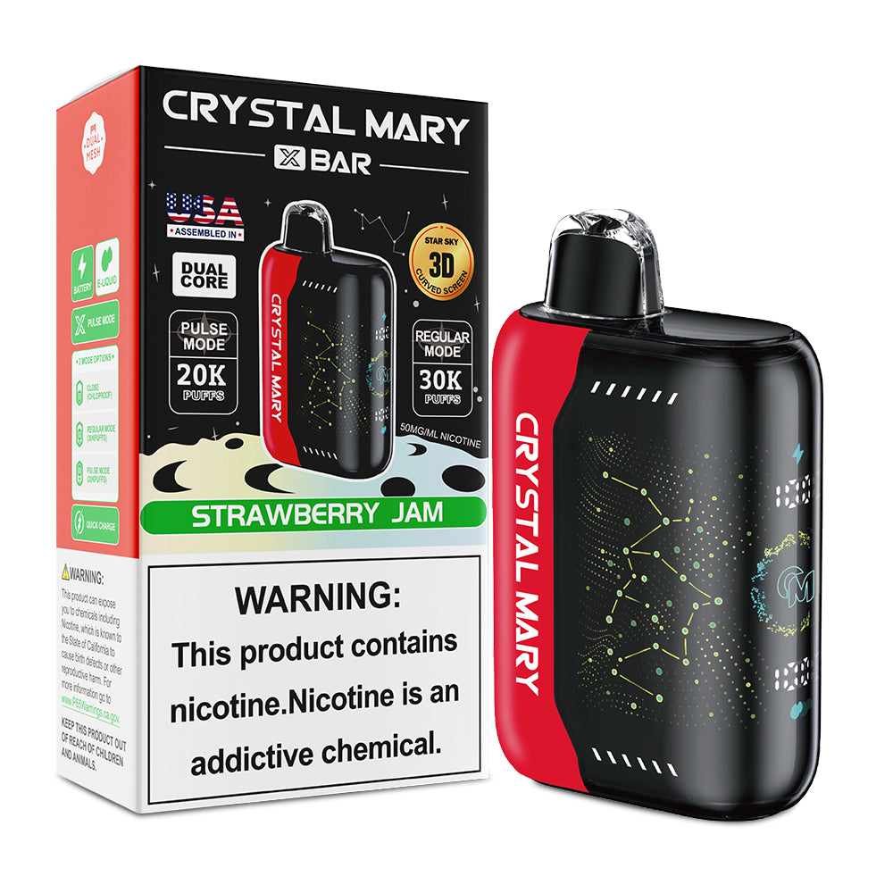 Crystal Mary Pulse X 30K | 5% | (30000 Puff)  -  Qty per pack 5