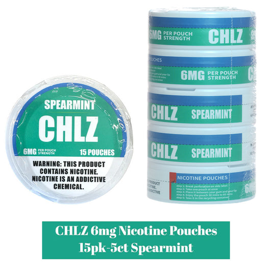 CHLZ 6MG Nic Pouches (DSPLY 5pc) (15 Pouches per Can)  -  Qty per pack 1
