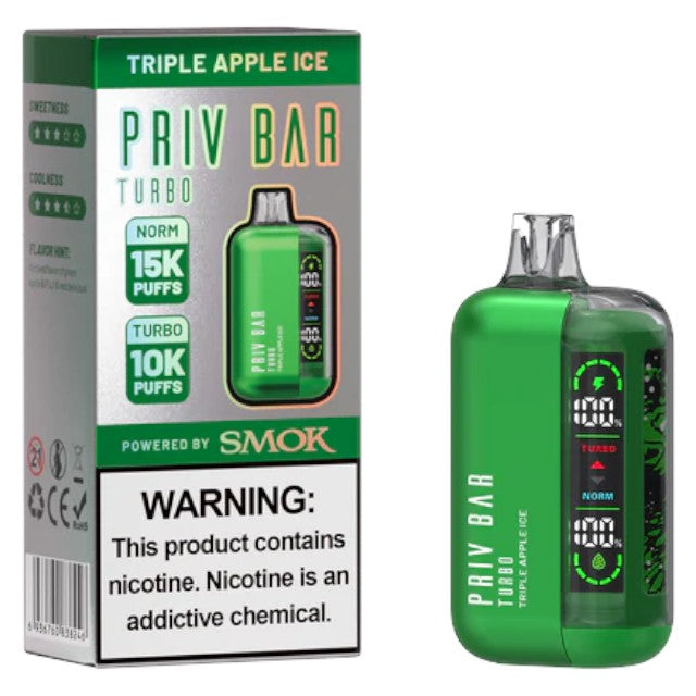 Priv Bar Turbo (Dispo) (15000Puff)(16mL)  -  Qty per pack 5