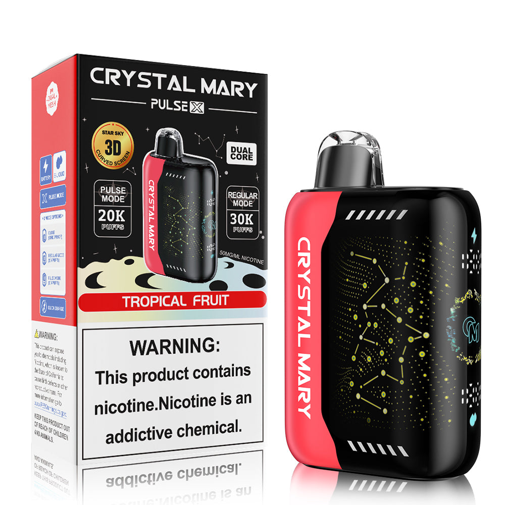 Crystal Mary Pulse X 30K | 5% | (30000 Puff)  -  Qty per pack 5