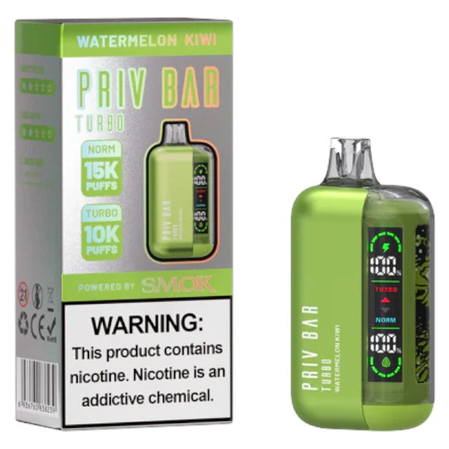 Priv Bar Turbo (Dispo) (15000Puff)(16mL)  -  Qty per pack 5
