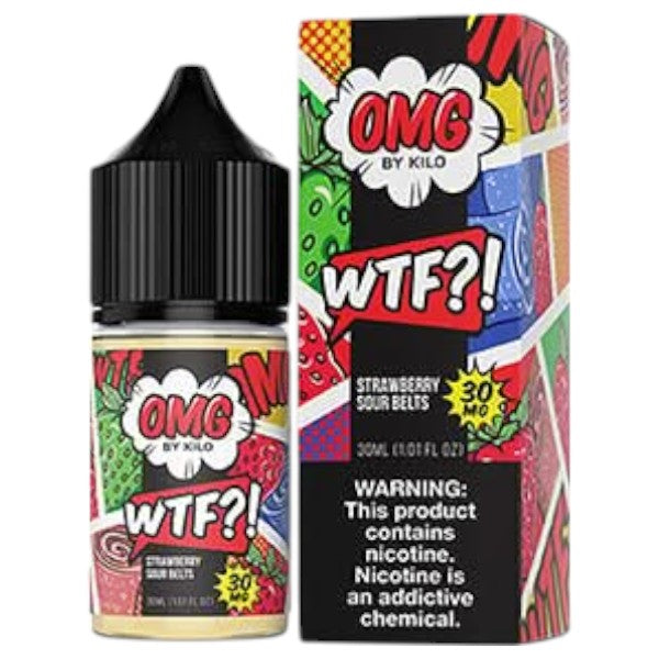 Kilo OMG WTF (LIQ Salt)(30mL) TFN Strawberry Sour Belts  -  Qty per pack 1