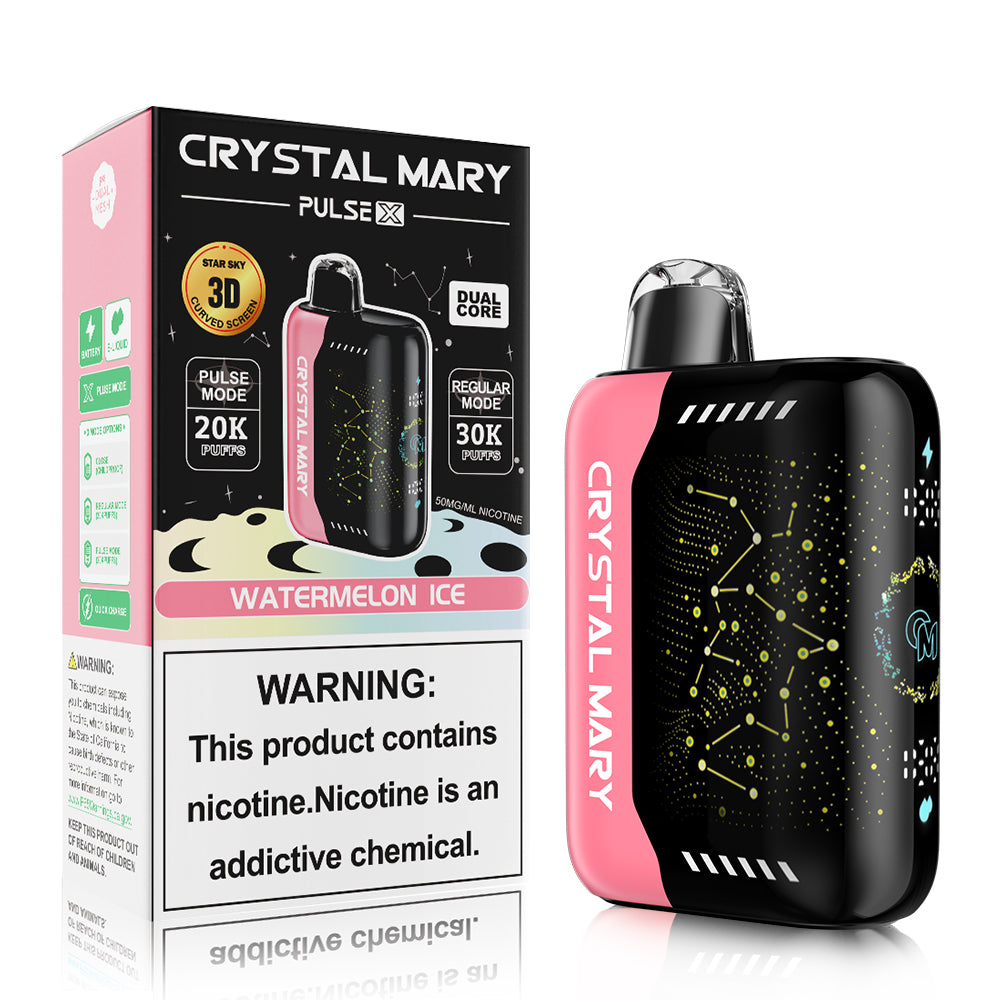 Crystal Mary Pulse X 30K | 5% | (30000 Puff)  -  Qty per pack 5