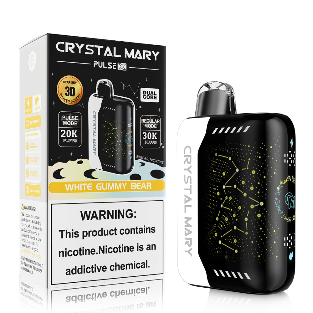 Crystal Mary Pulse X 30K | 5% | (30000 Puff)  -  Qty per pack 5