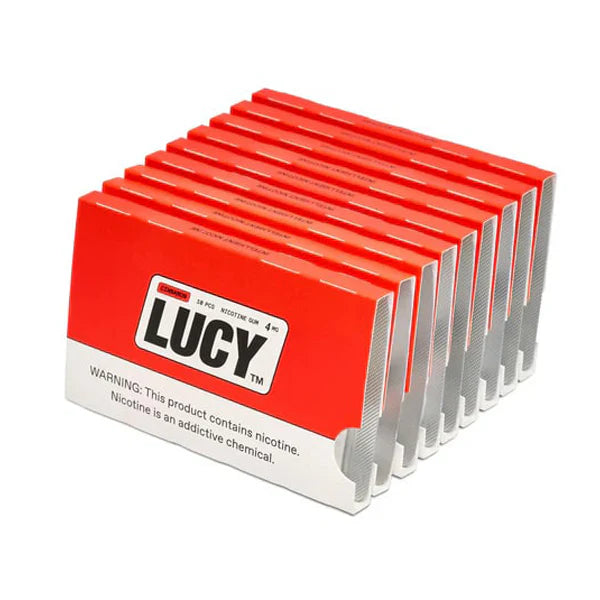Lucy Nicotine Gum 4mg 10pc  -  Qty per pack 10