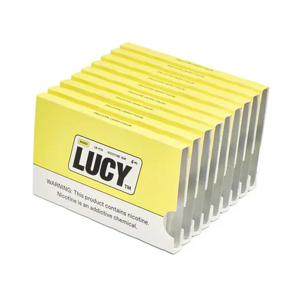 Lucy Nicotine Gum 4mg 10pc  -  Qty per pack 10