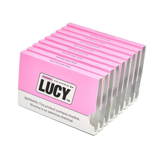 Lucy Nicotine Gum 4mg 10pc  -  Qty per pack 10