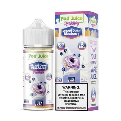 [44994743206067] Pod Juice (LIQ FB)(100mL) TFN  -  Qty per pack 1 (Glazed Donut Blueberry 00mg)