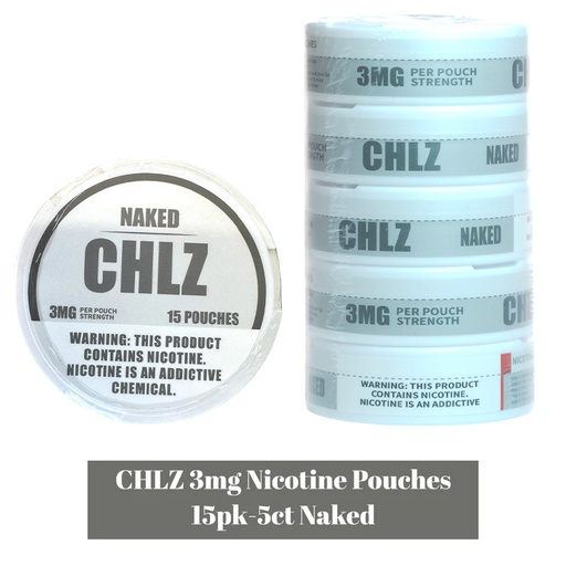 CHLZ 3MG Nic Pouches (DSPLY 5pc) (15 Pouches per Can)  -  Qty per pack 1