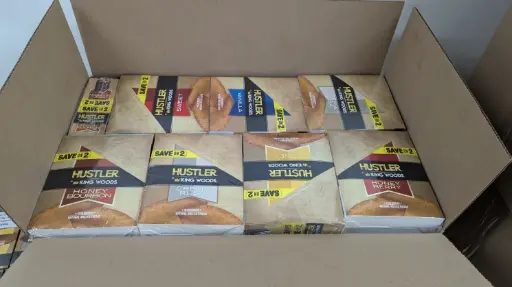 [45175546708147] Hustler Save on 2 - 15 pouches per box / 210 retail units - $0.47 per unit (7 Flavors  / 42 per Case)