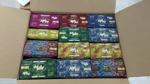 [45175519871155] Jungle Drip Leaf Pre-Cut 5 leaves 10 pouches per box / 240 retail units - $0.41 per unit (8 Flavors  / 24 per Case)