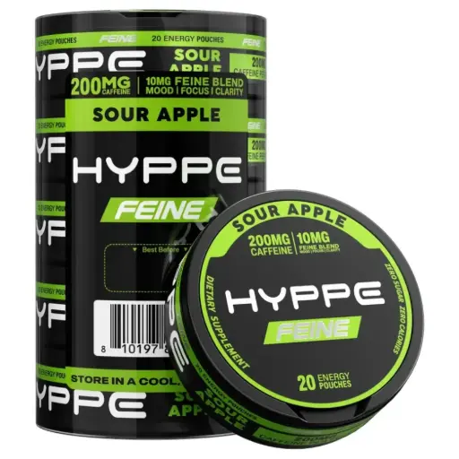 HYPPE FEINE Performance Pouches - 10mg ( 20 pouches - 5 packs)